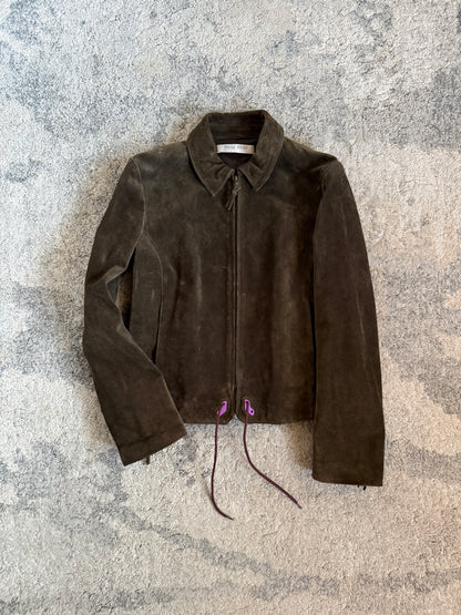 Miu Miu FW1999 suede leather jacket