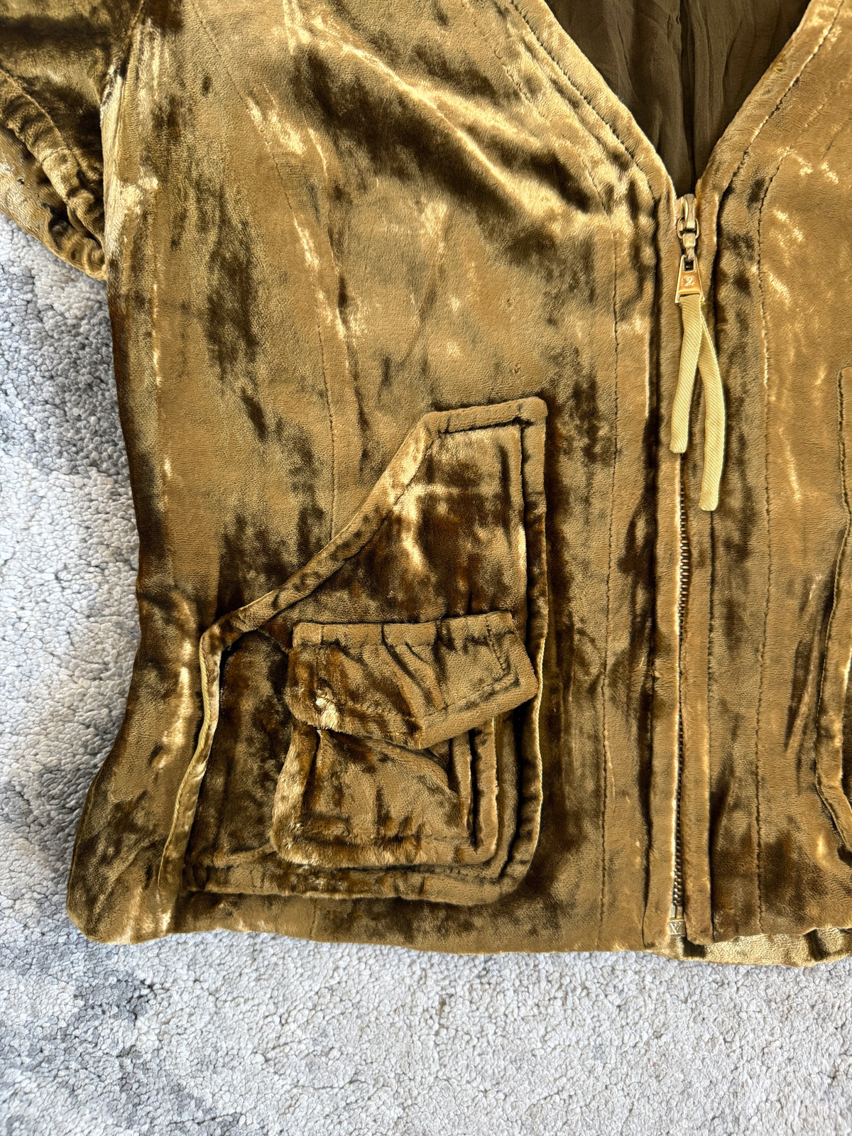 Louis Vuitton SS2004 velvet top by Marc Jacobs