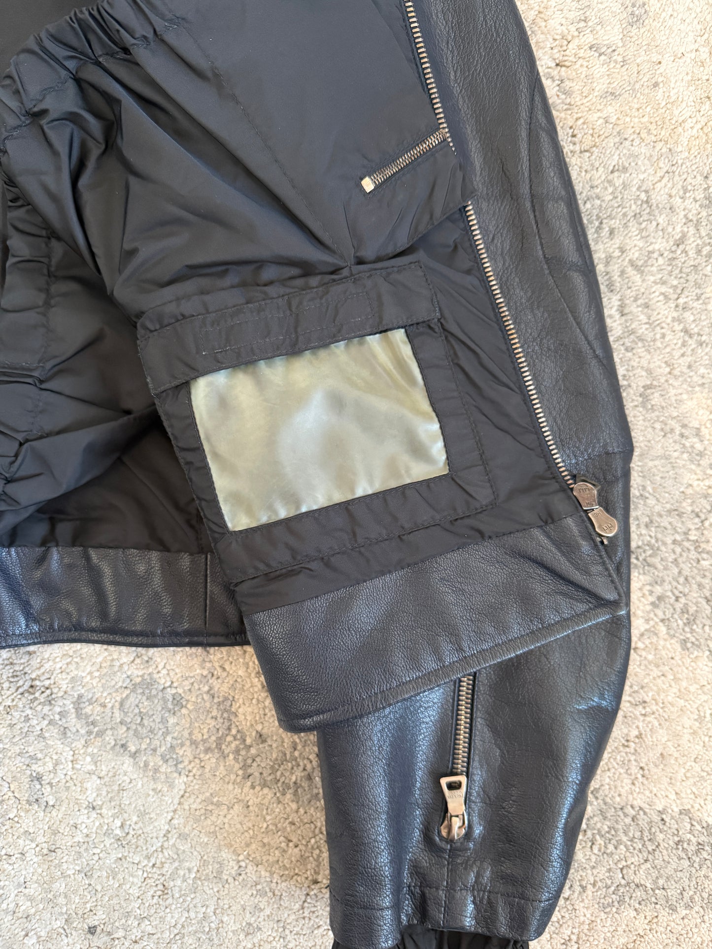 Prada 1999 leather motorcycle jacket