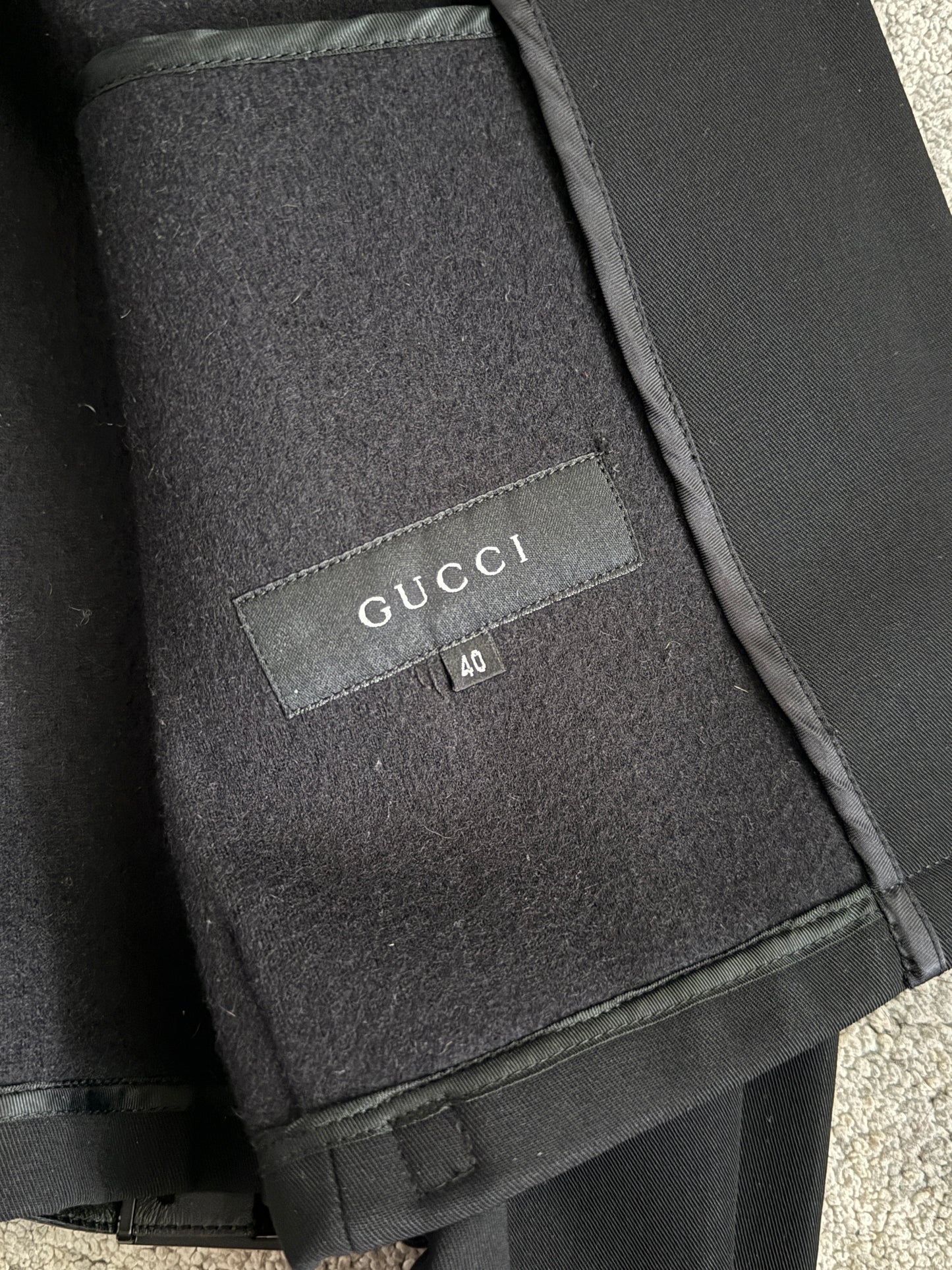 Gucci FW1999 wool belt jacket