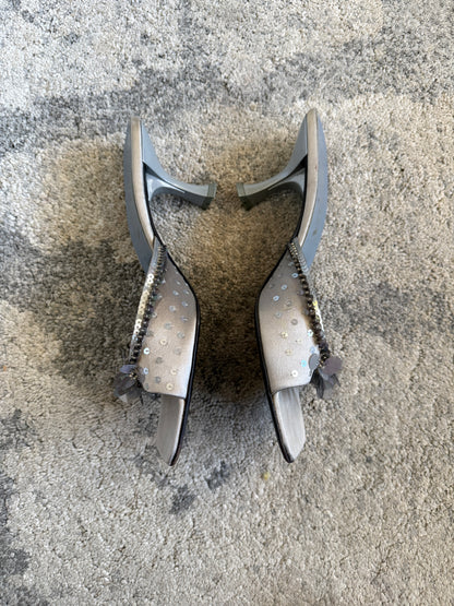 Prada SS2000 sequins mules heels