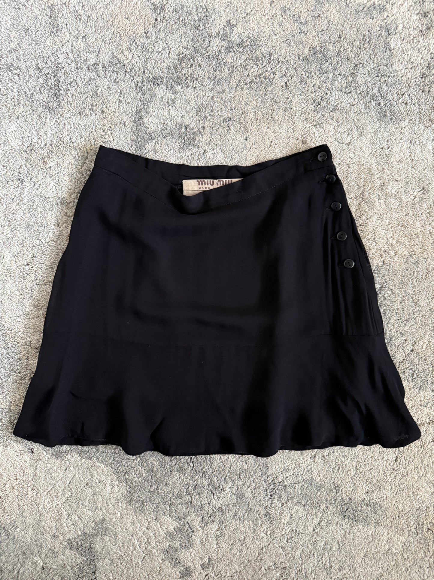 Miu Miu SS1993 rayon mini skirt