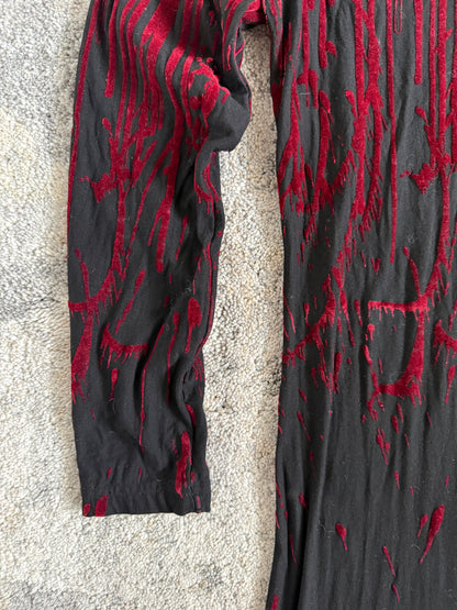 Jean Paul Gaultier FW1998 velvet blood drop dress