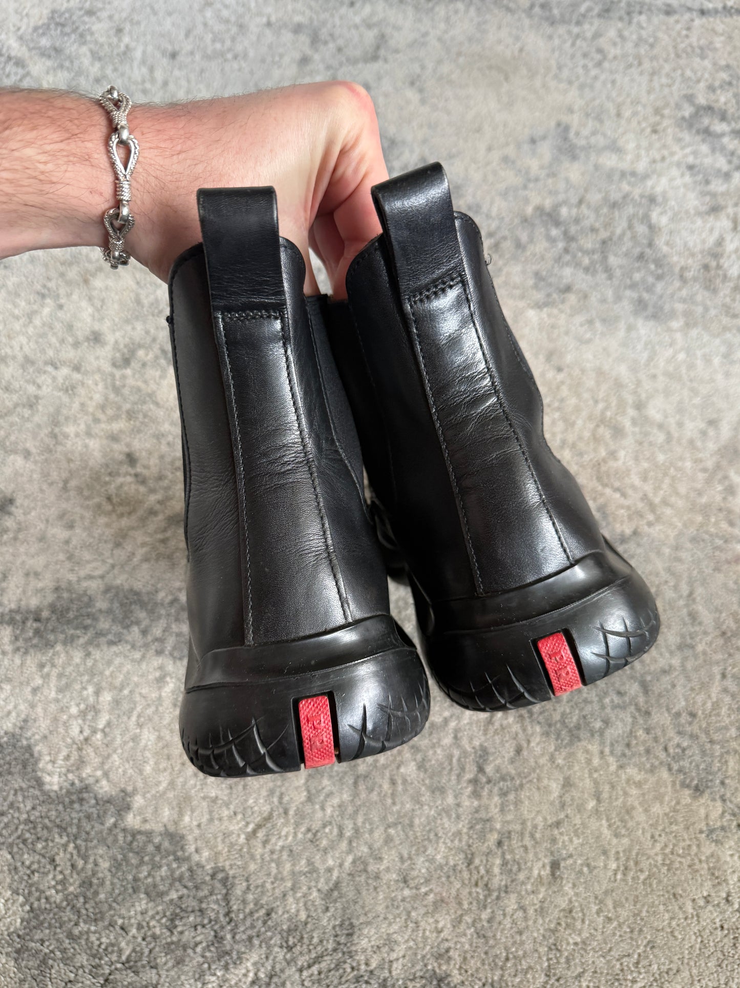 Prada FW1999 chelsea boots vibram soles