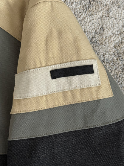 Prada FW2007 colorblock wool long coat