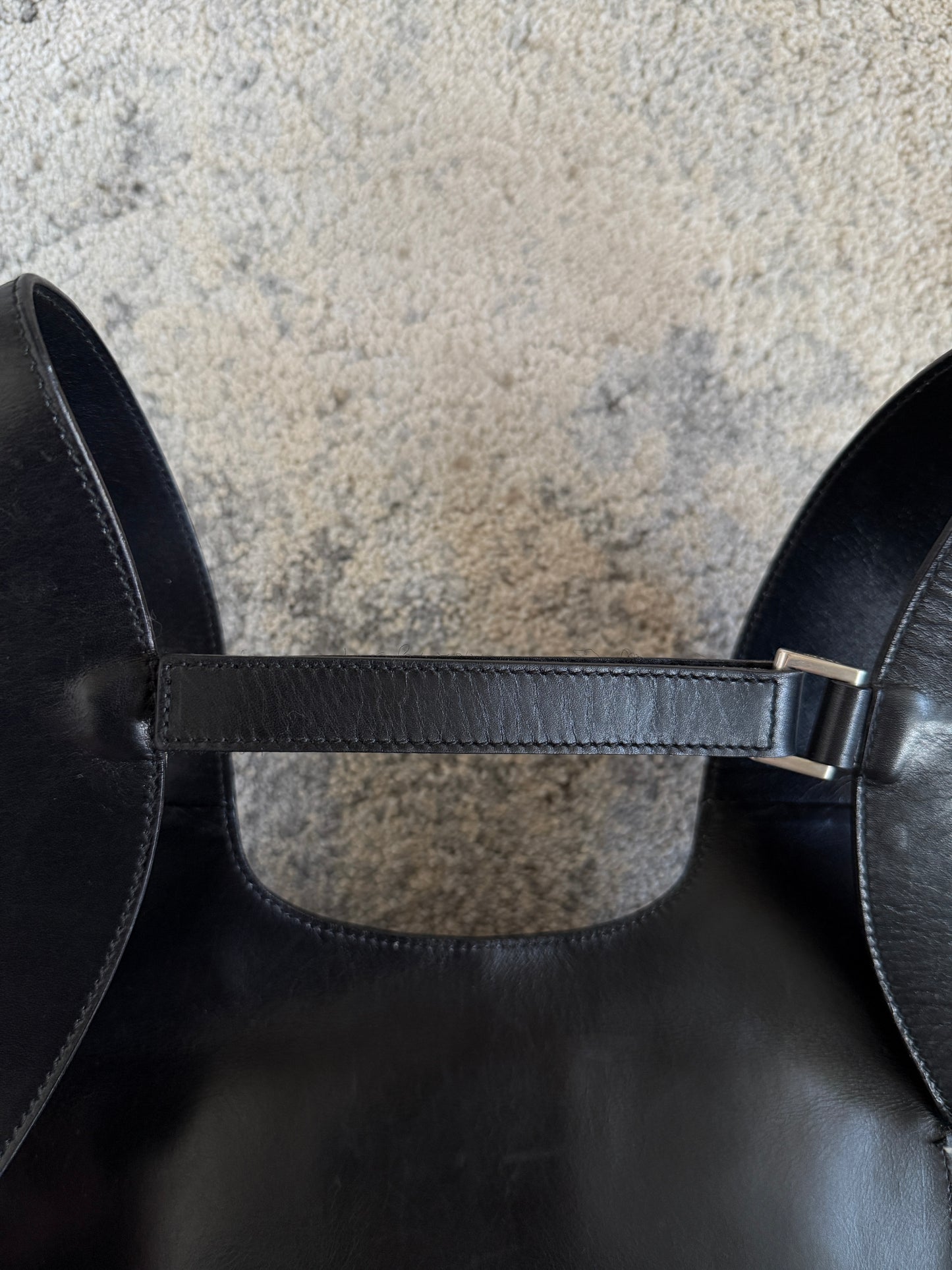 Prada SS1999 linen & leather backpack