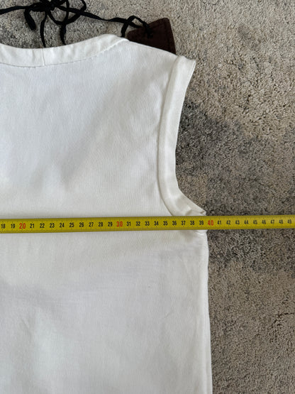 Prada SS2003 embellished collar tank top