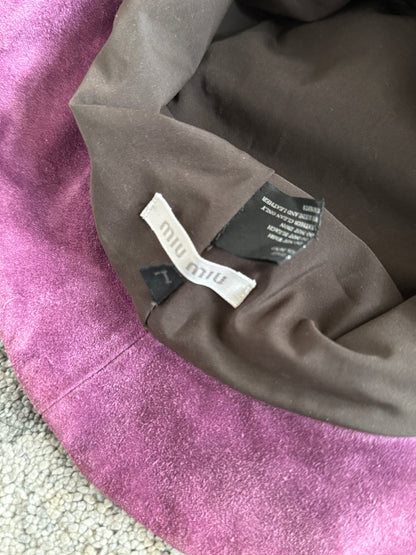 Miu Miu 1990’s suede hat