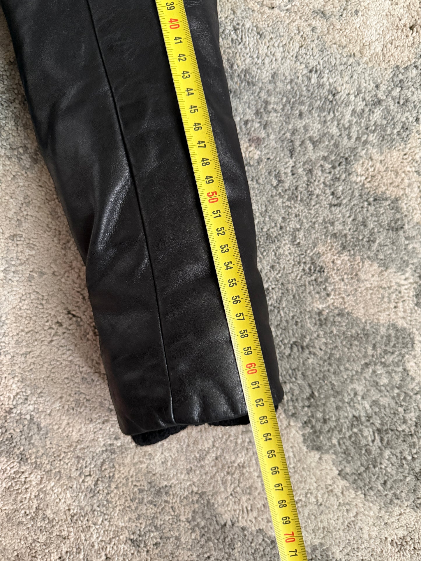 Balenciaga FW2002 mohair & wool with leather cuffs jacket