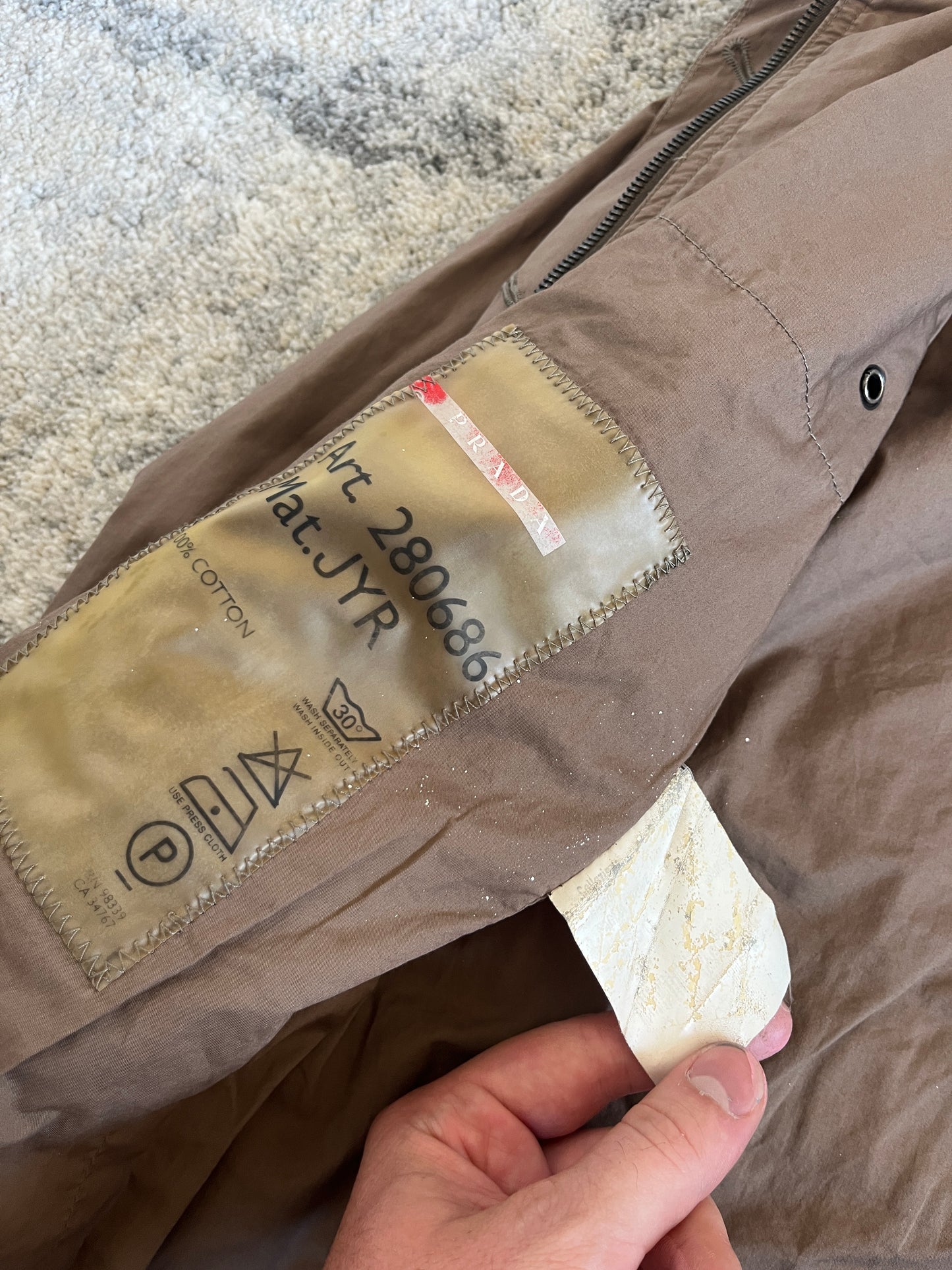 Prada 2000’s sample cotton safari jacket