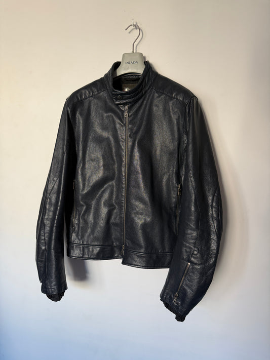 Prada 1999 leather motorcycle jacket
