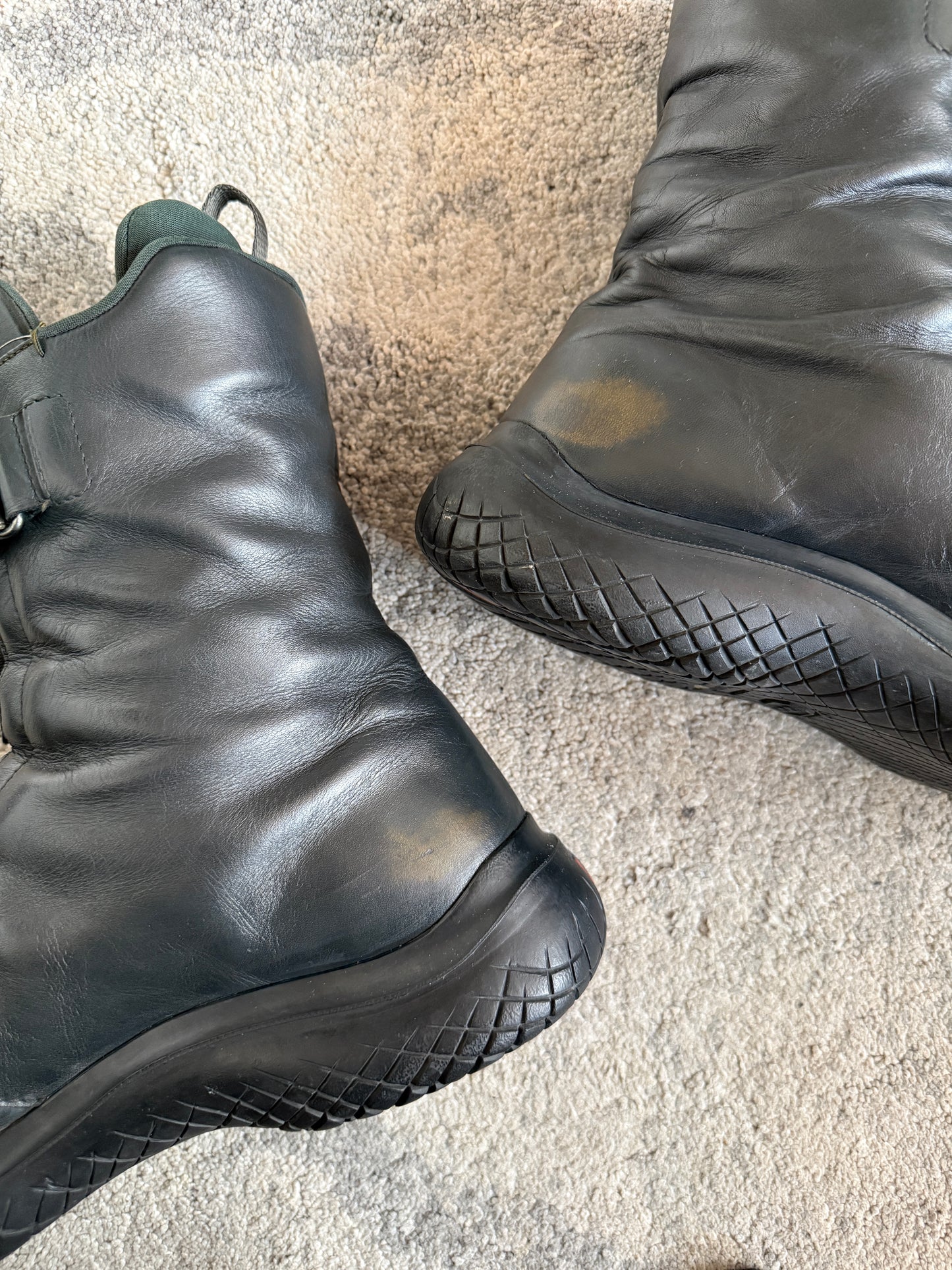 Prada FW1999 leather combat boots