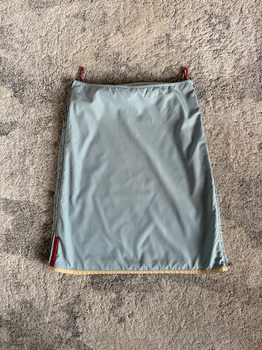 Prada 1999 nylon zip skirt