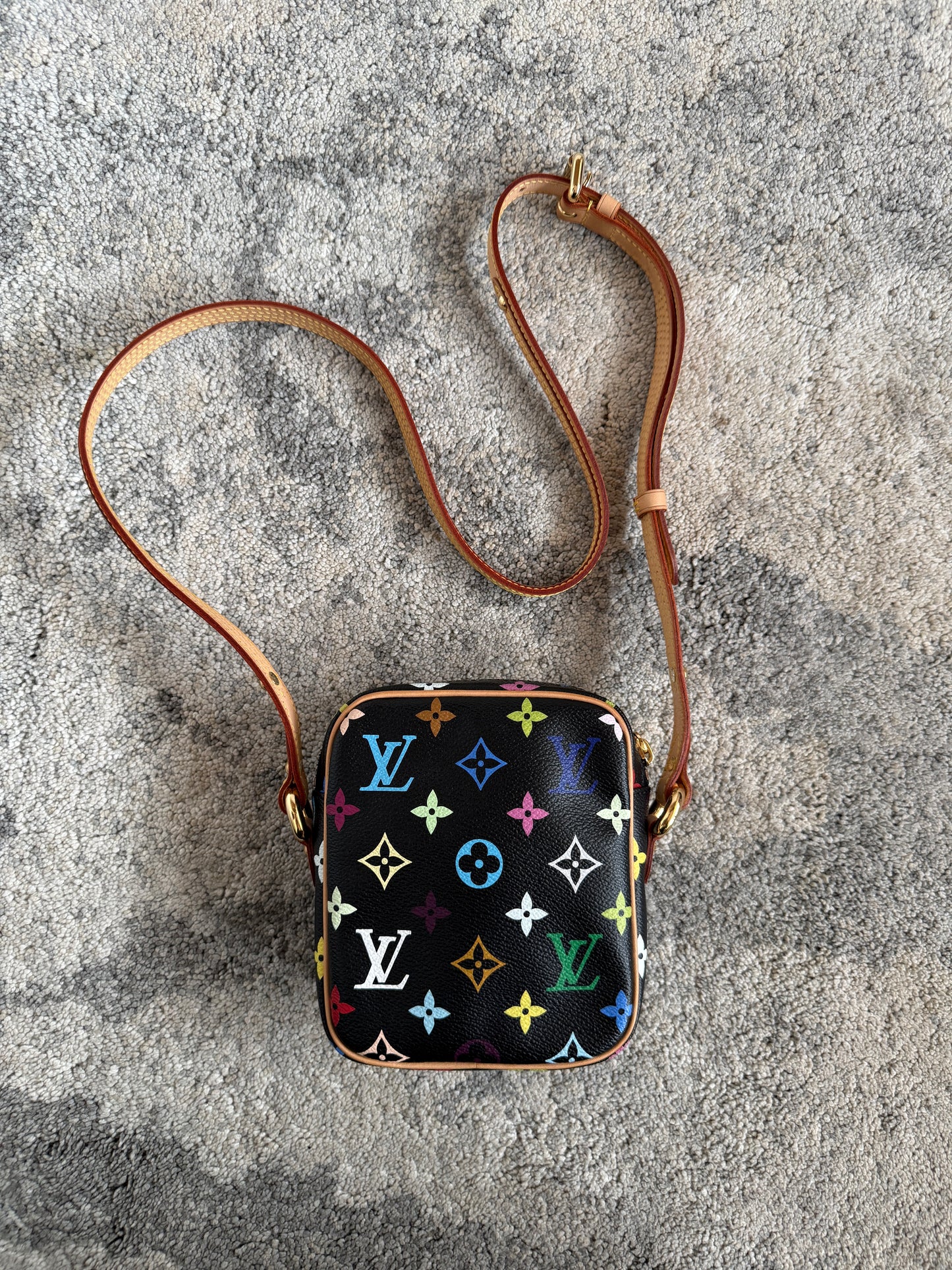 Louis Vuitton SS2003 leather crossbody bag by Takashi Murakami