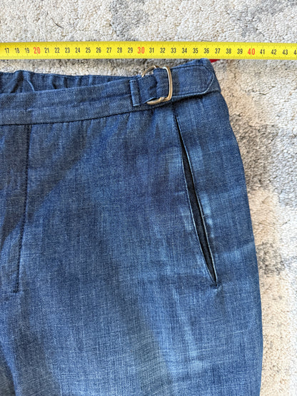 Prada 2000’s denim & fleece double knee jeans