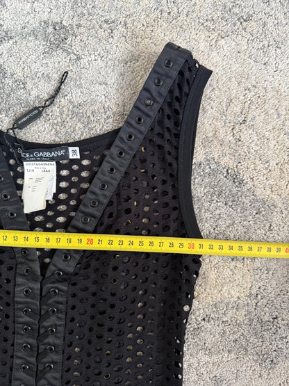 Dolce & Gabbana 2003 mesh laces top