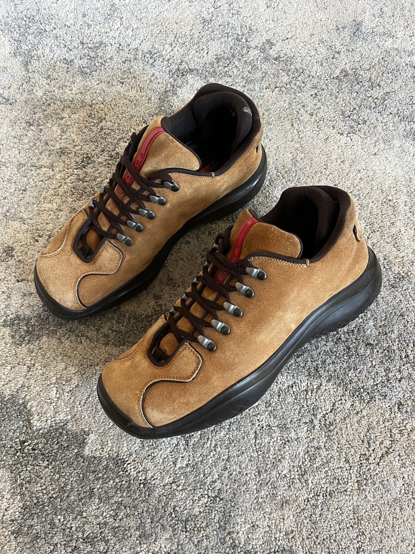 Prada FW1999 suede hiking shoes