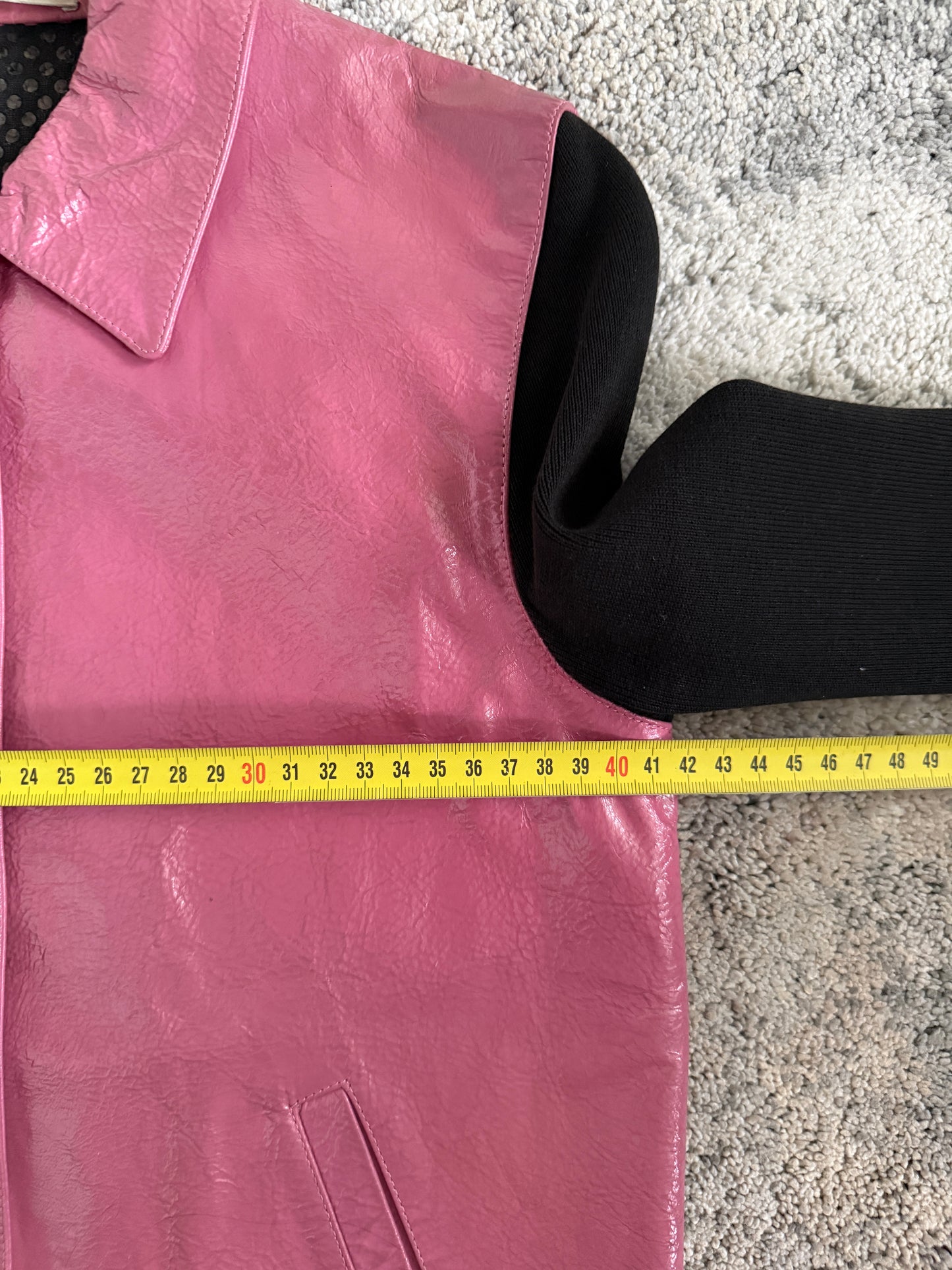 Miu Miu SS2000 patent leather jacket