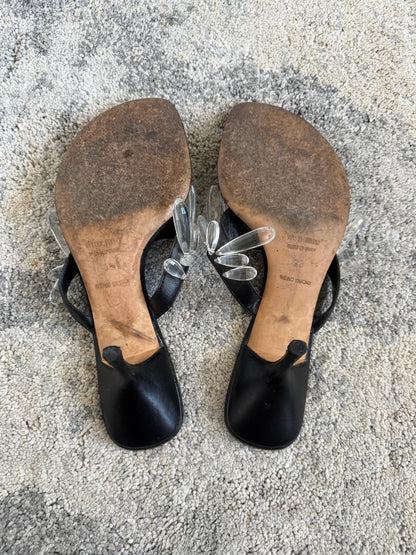 Miu Miu 2000’s crystals flip flop heels