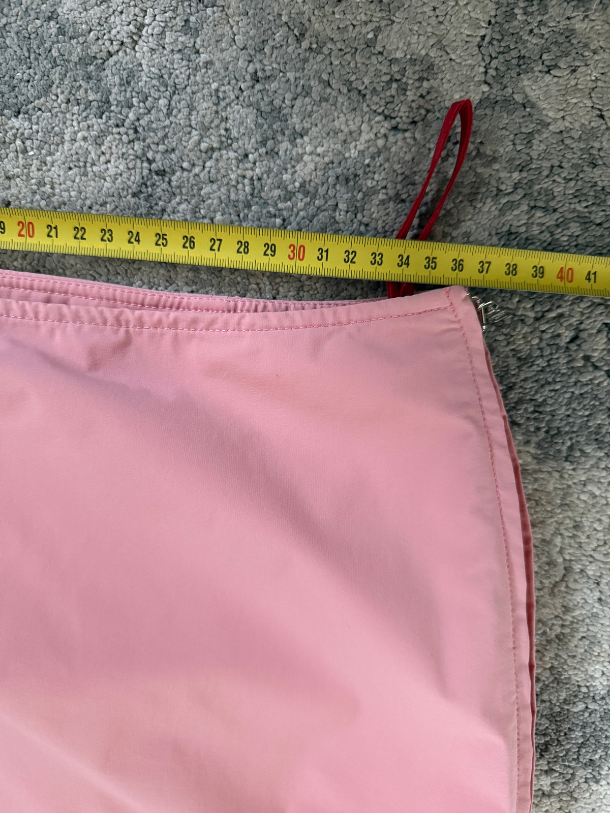 Prada 1999 zip nylon skirt
