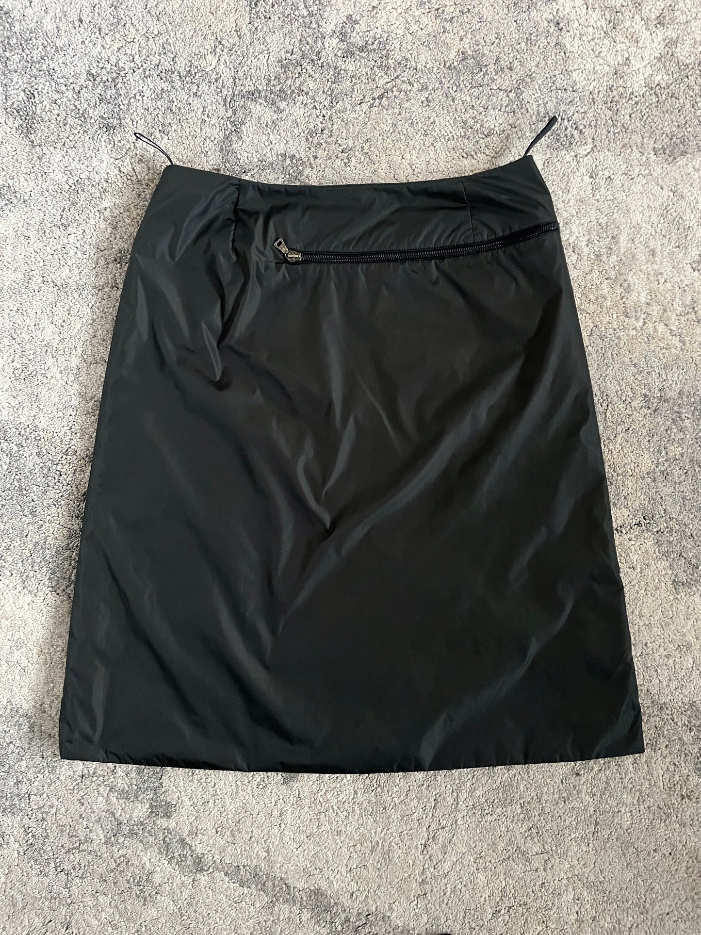 Prada FW1999 padded nylon skirt