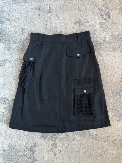 Dolce & Gabbana 2000’s linen cargo pocket skirt