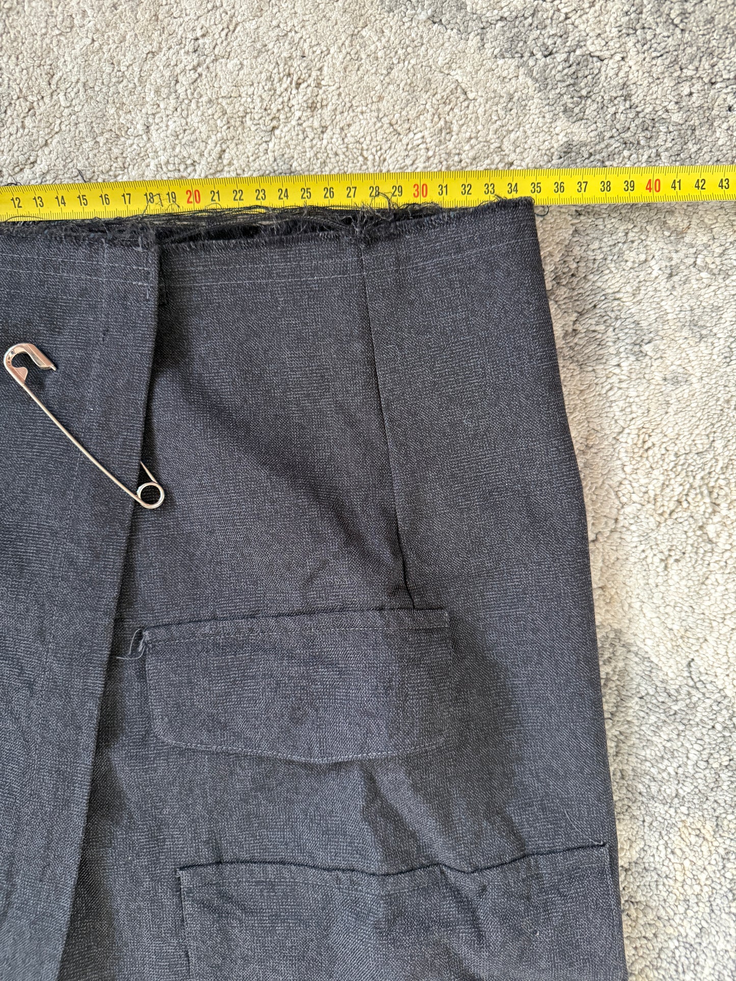 Comme Des Garçons SS1995 long cargo pleated skirt