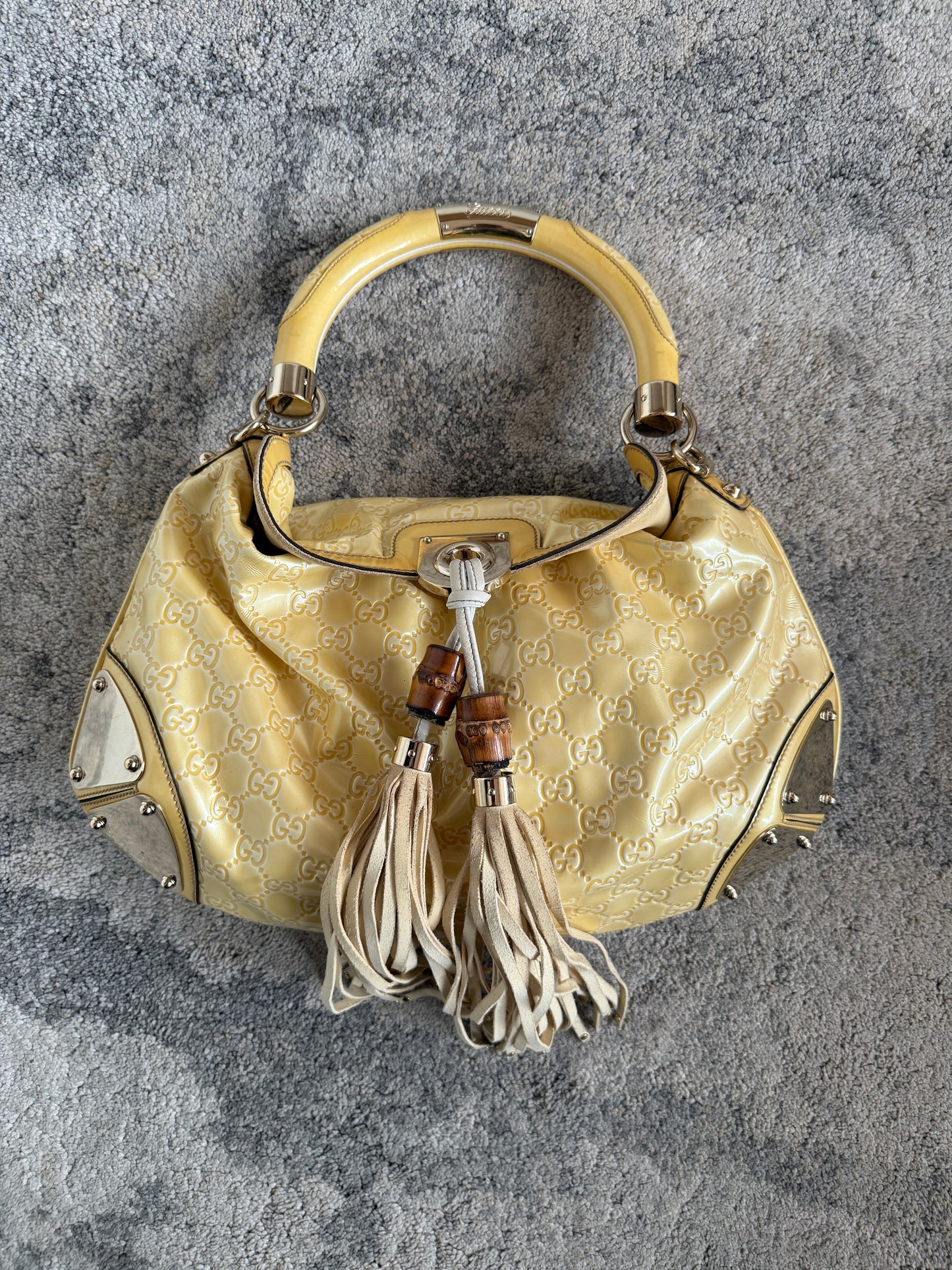 Gucci 2007 Indy patent leather bag