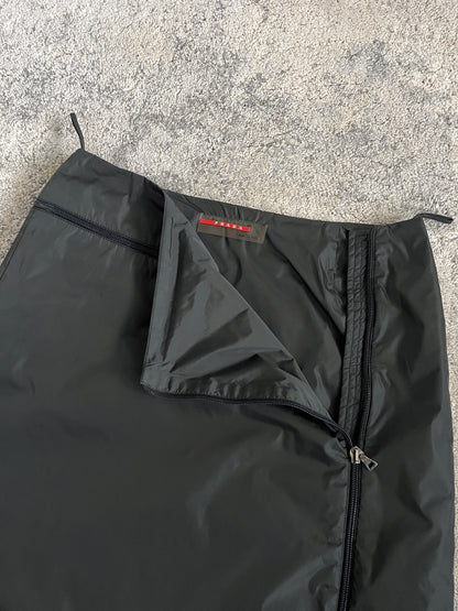 Prada FW1999 padded nylon skirt