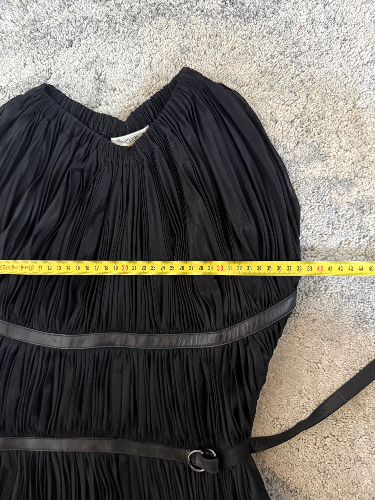 Prada FW2002 silk pleated dress