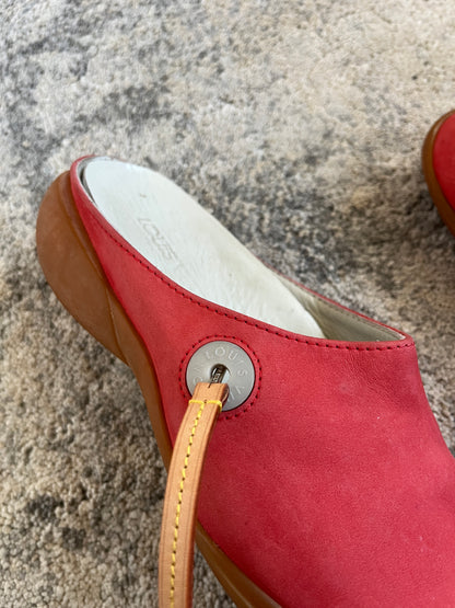 Louis Vuitton cup 2000 leather mules