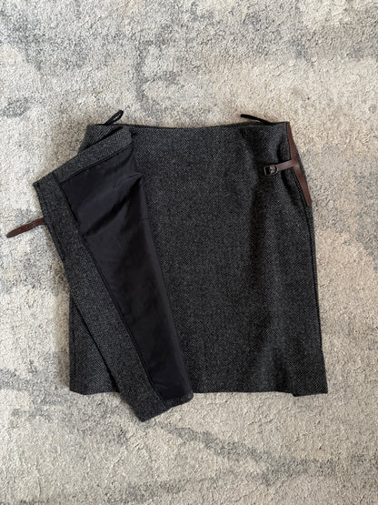 Hermès FW2007 cashmere "H" skirt by JPG