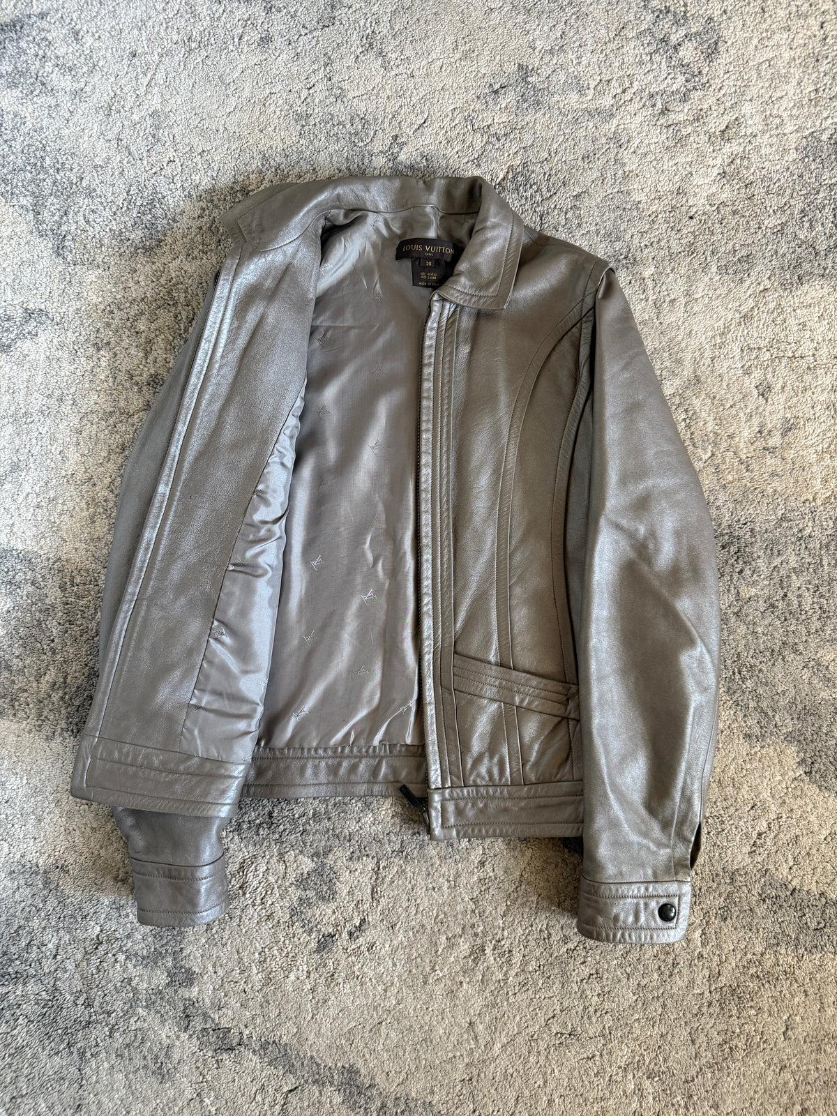 Louis Vuitton SS2000 leather jacket by Marc Jacobs