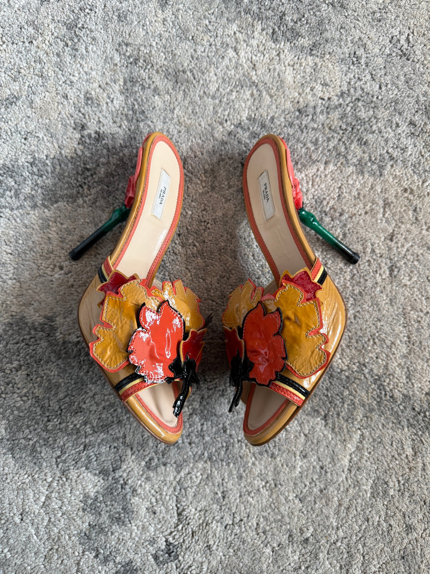 Prada 2008 resort floral heels