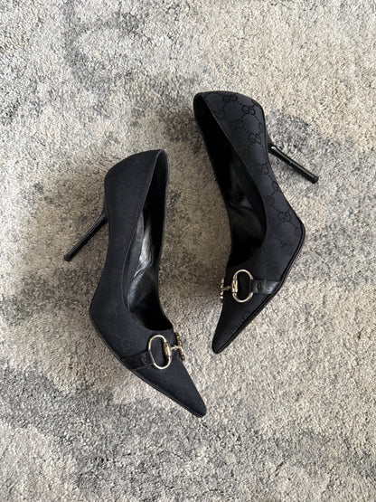 Gucci 2000’s monogramme heels