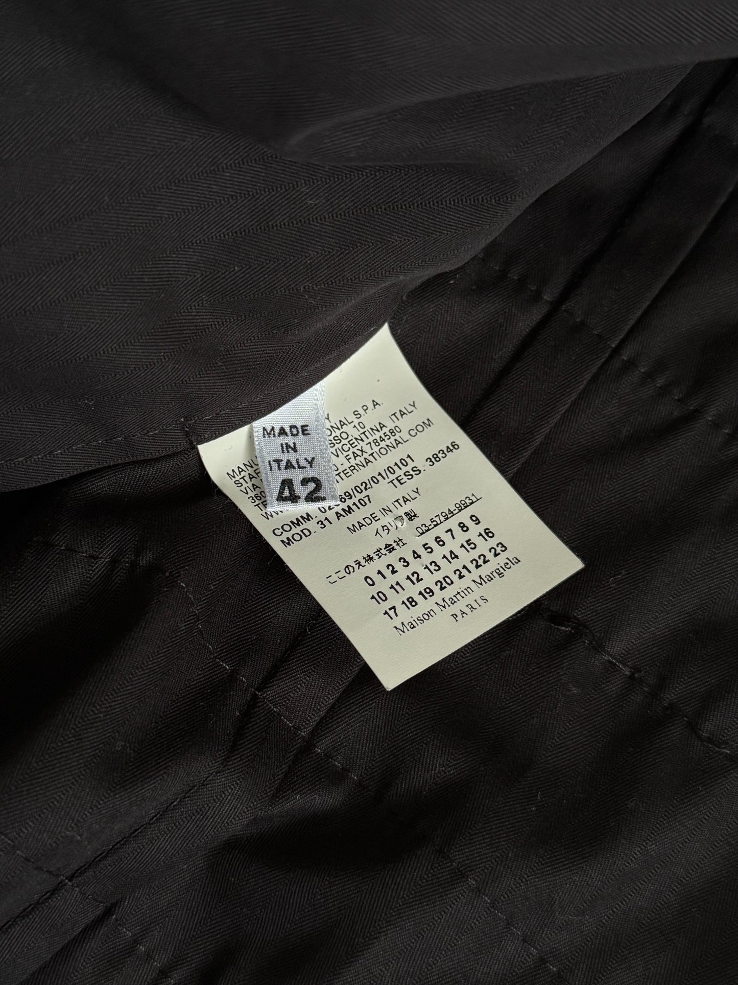 Maison Martin Margiela 2010 bondage cotton jacket