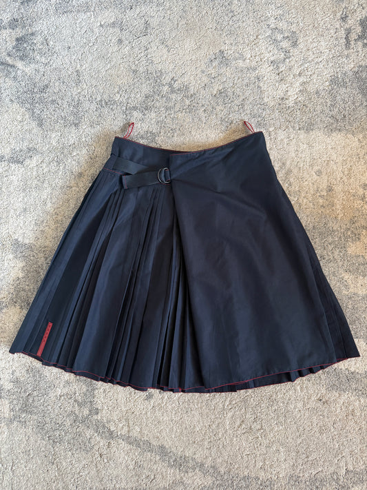 Prada 2000’s cotton pleated skirt
