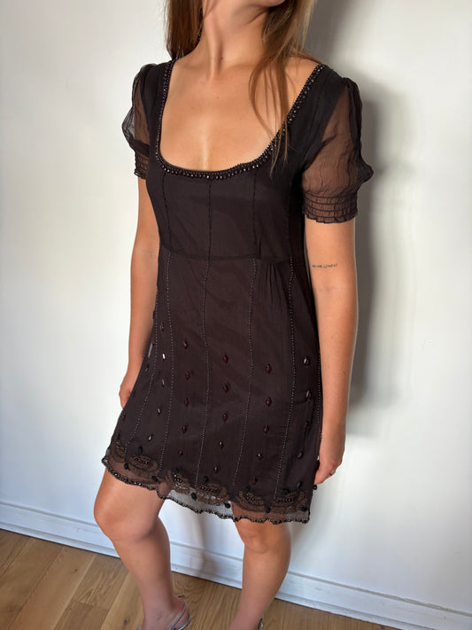 Louis Vuitton 2000’s silk baby doll dress