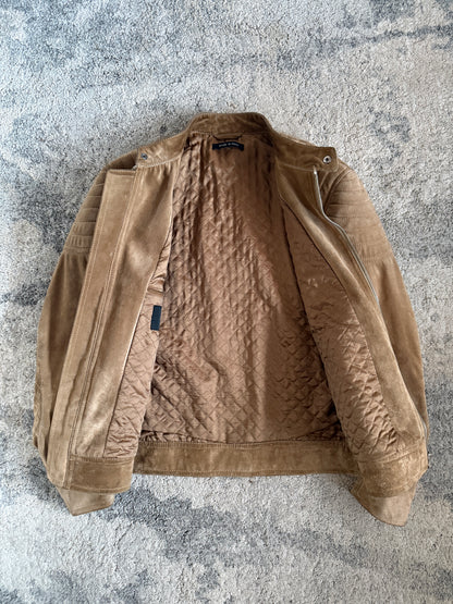 Gucci 2000’s motorcycle suede jacket