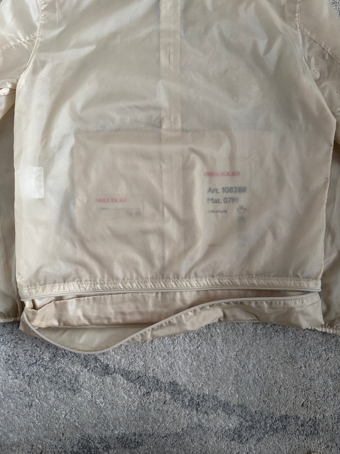 Prada SS2000 nylon transparent jacket