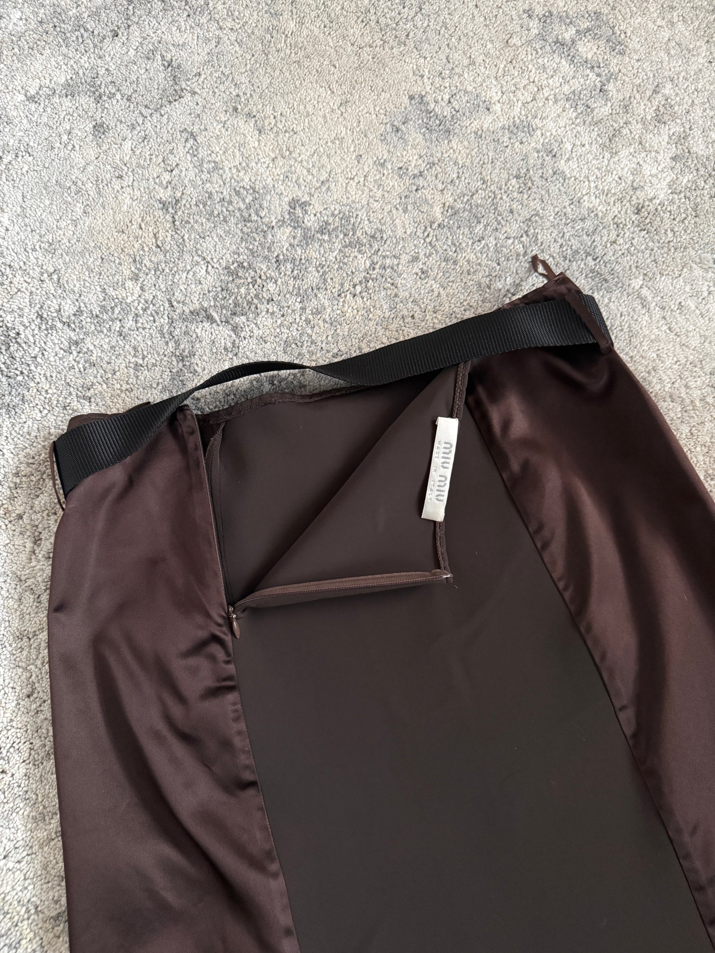 Miu Miu FW1999 buckle skirt