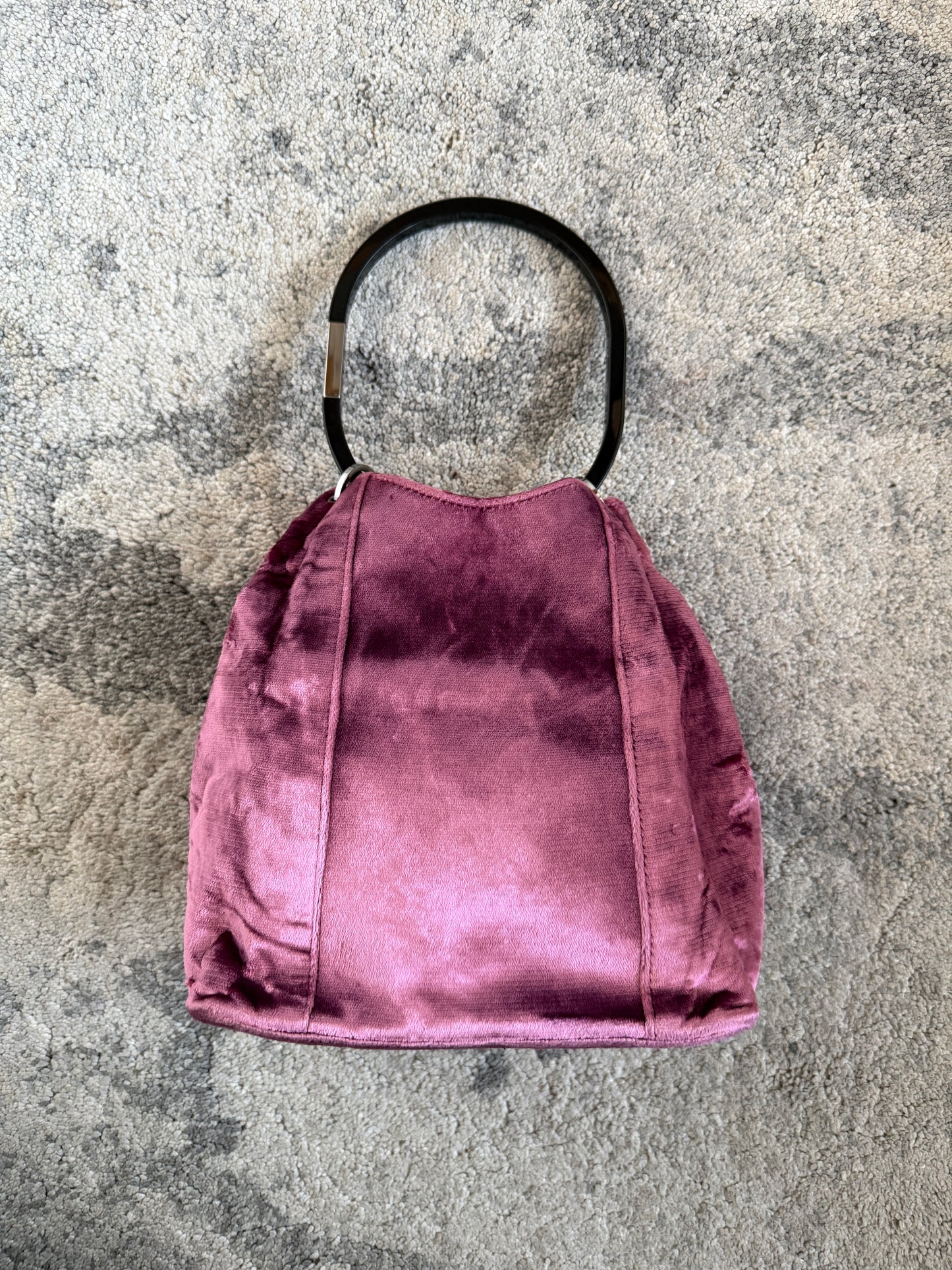 Gucci FW1999 velvet mini bucket bag