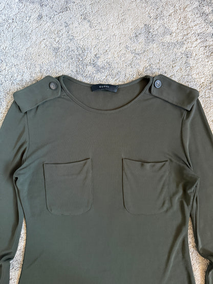 Gucci 1990’s viscose longsleeve by Tom Ford