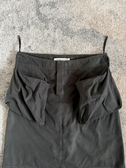 Miu Miu SS2001 pockets cotton skirt
