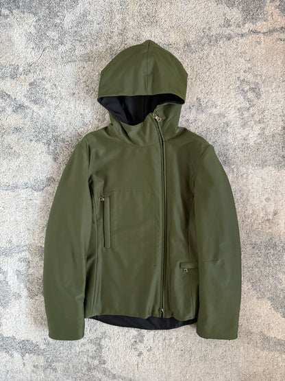 Prada 1999 nylon asymetrical zip jacket