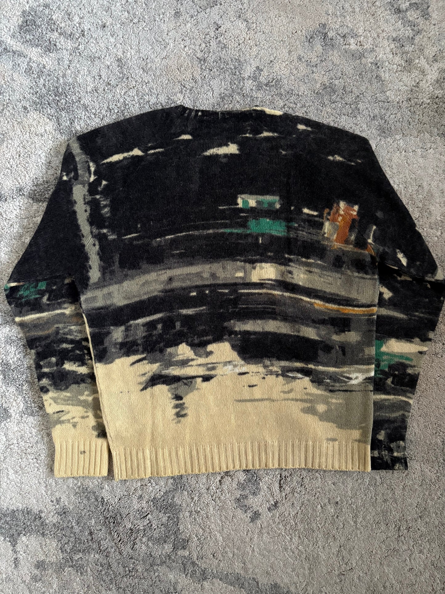 Prada FW2017 wool landscape sweater