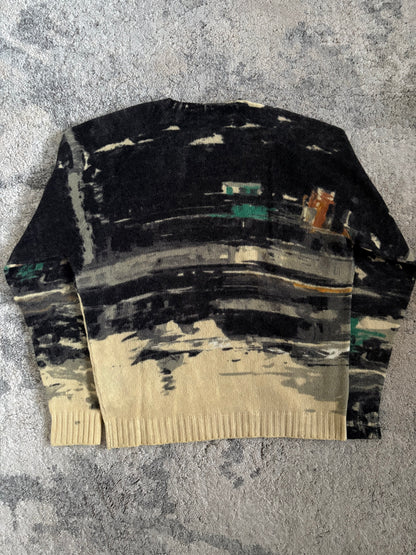 Prada FW2017 wool landscape sweater