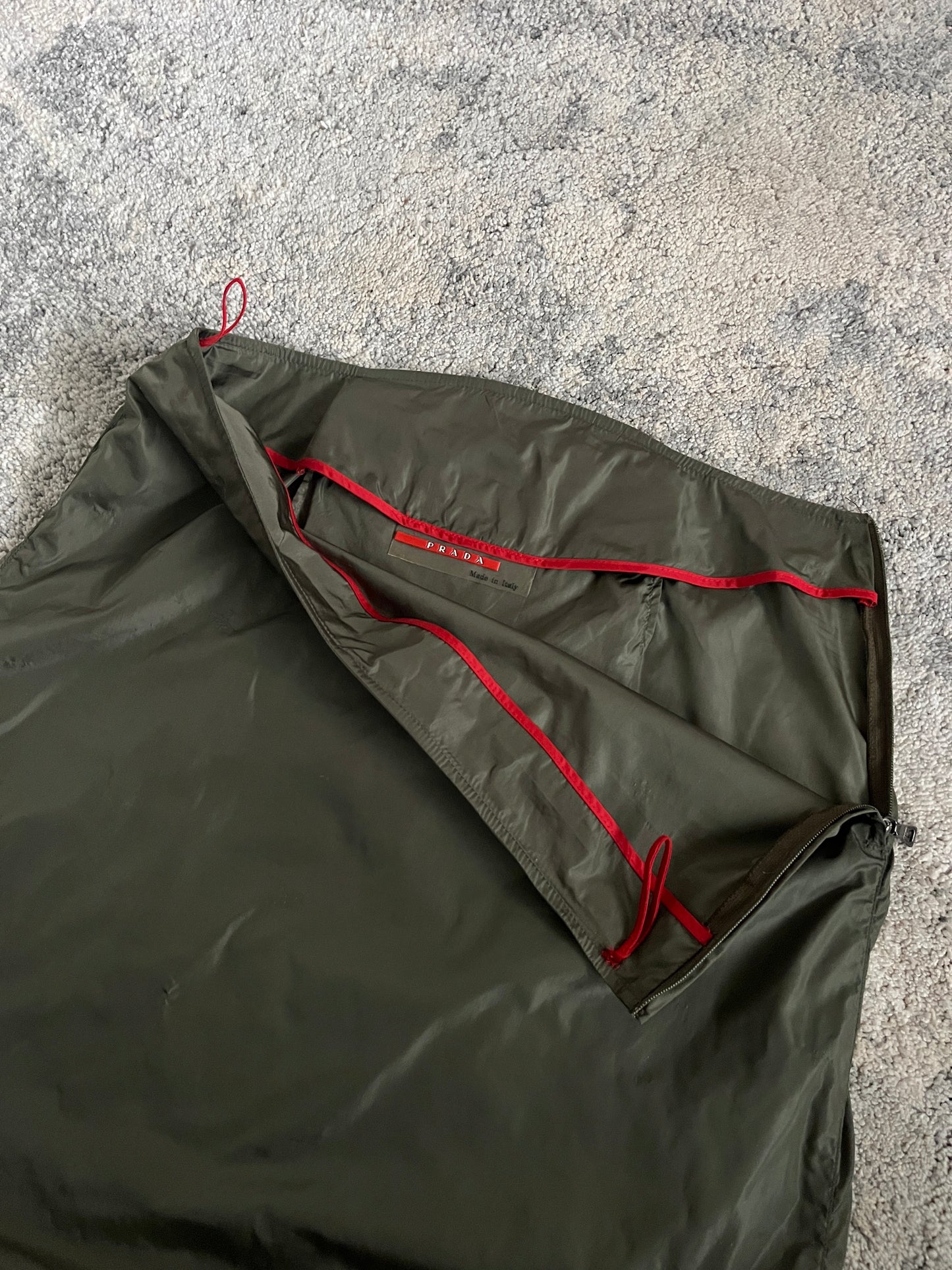 Prada 1999 light nylon skirt
