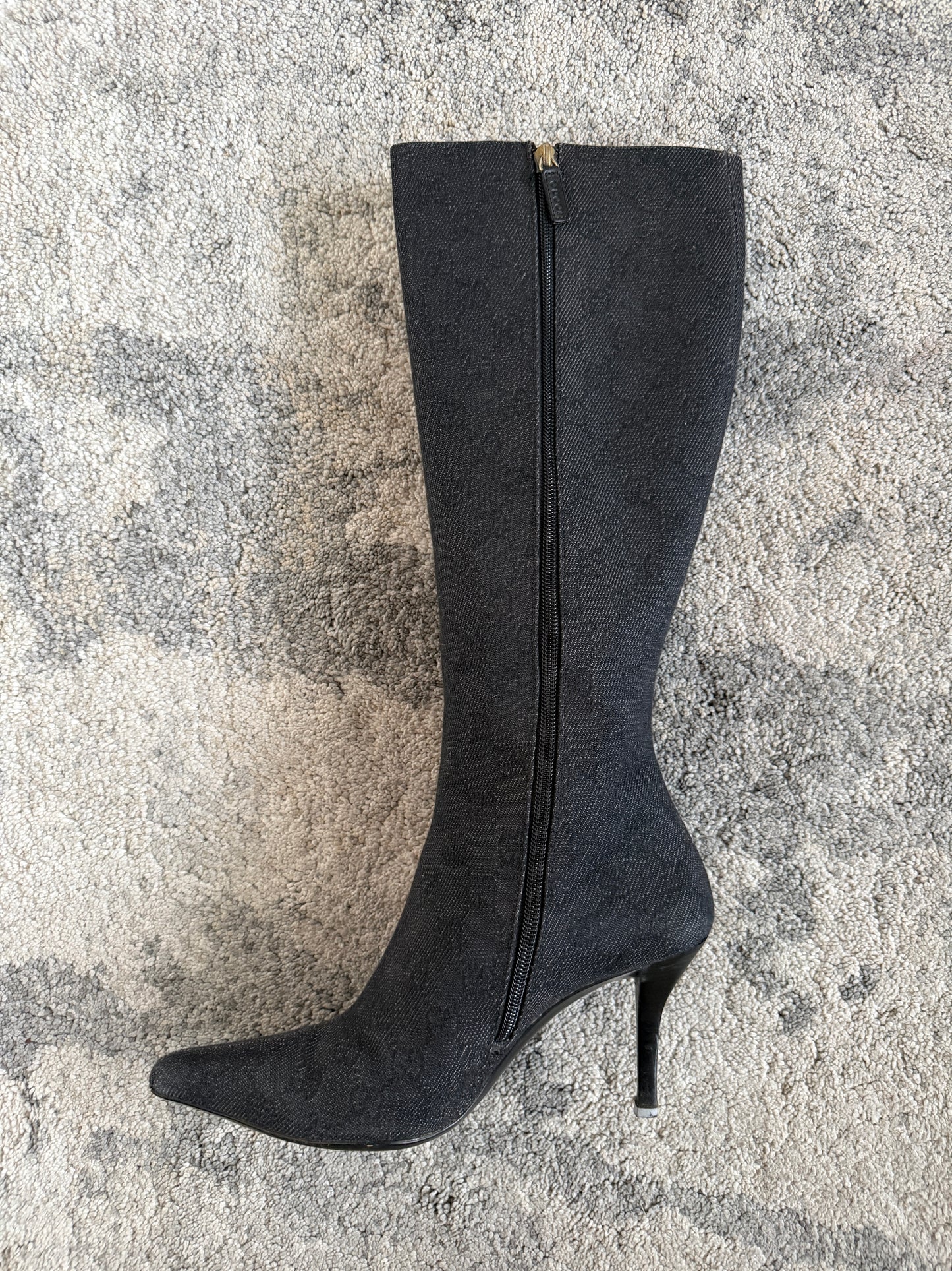 Gucci 2000’s monogram heels boots