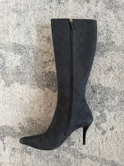 Gucci 2000’s monogram heels boots